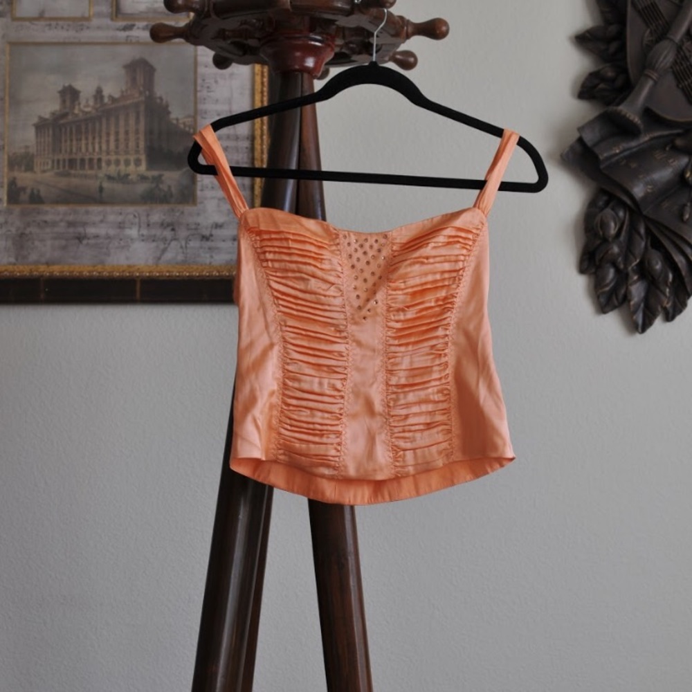 Bebe silk vintage tank top